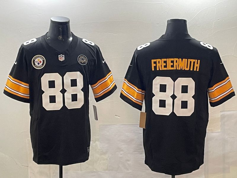 Men Pittsburgh Steelers #88 Freiermuth Black 2024 Nike Limited NFL Jersey style 01083->pittsburgh steelers->NFL Jersey